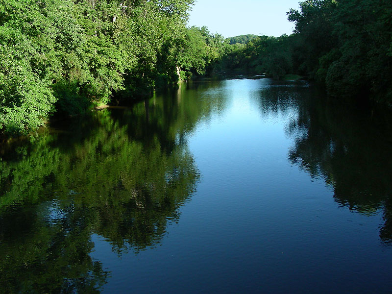Brandywine Creek from Thompson's Bridge, August 2007