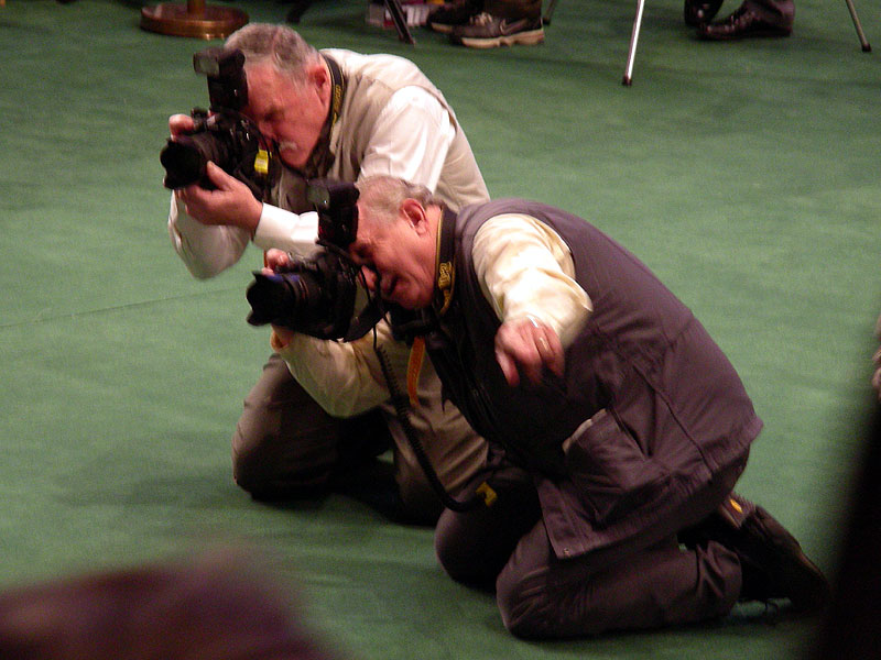 Photographing the winners