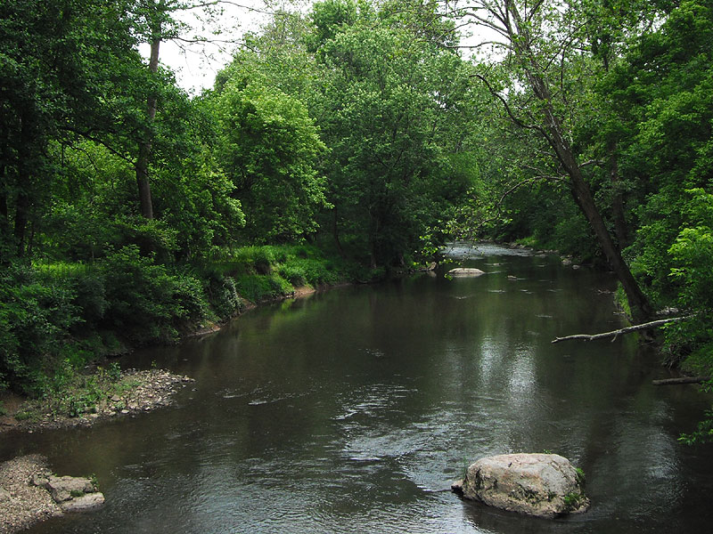 From the bridge at Wedgewood Road