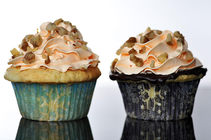 Black walnut, with orange filling or chocolate ganache, and orange buttercream<br>January 28